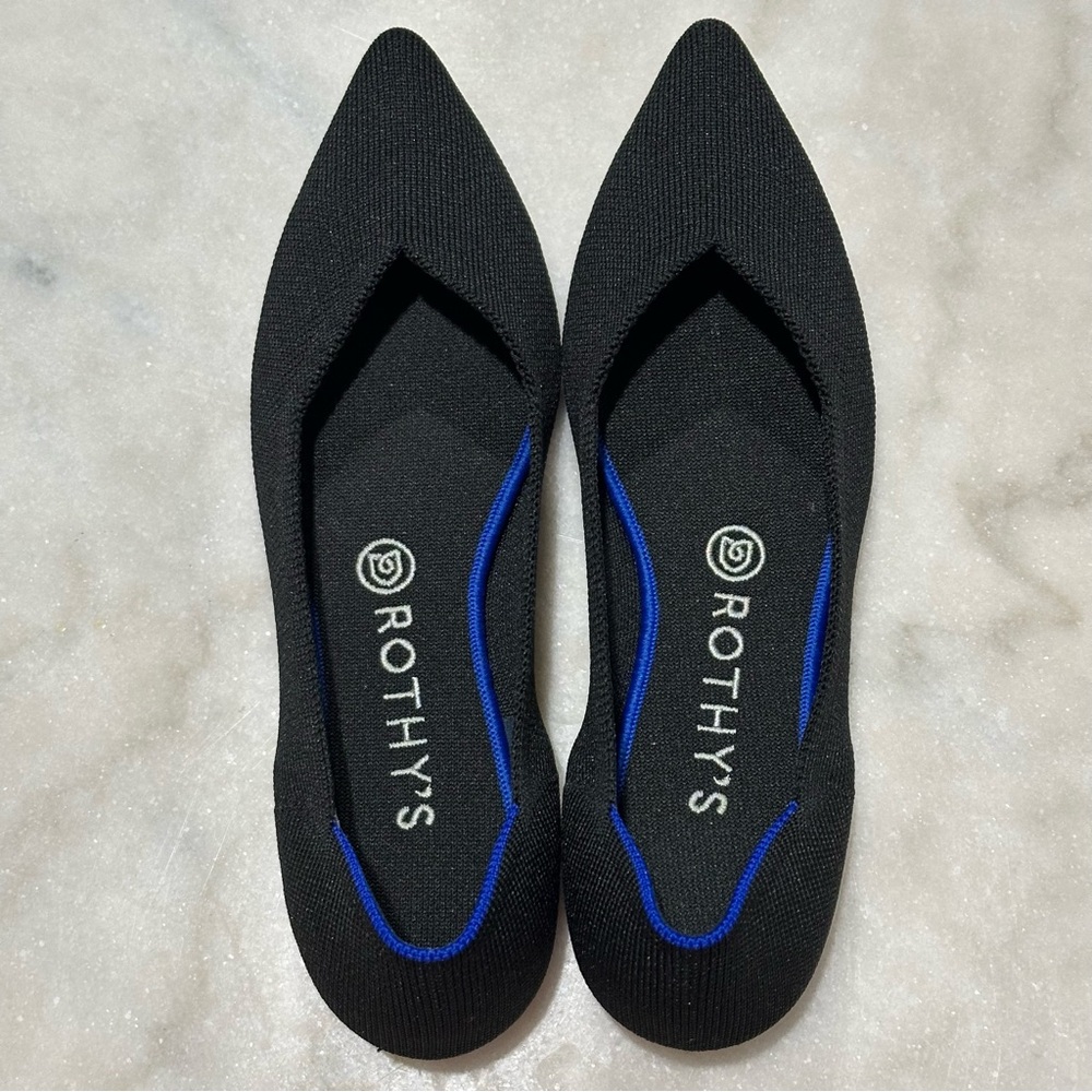Rothy's Black “The Point” Flats
